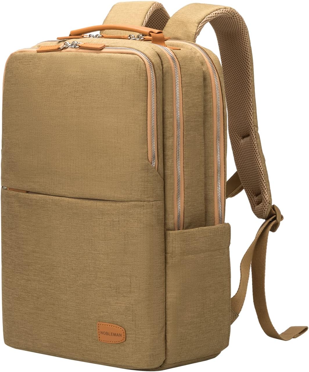 NOBLEMAN Best Laptop Backpack for Women, Professional Adult Office Commuter Womens Computer Backpack, Luxury Lightweight Carry on Travel Personal Item Bag For Airlines Fits 16 Laptop (Beige Plus) - Image 10